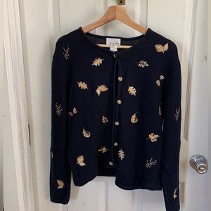 Christopher & Banks Fall Leaf Sweater